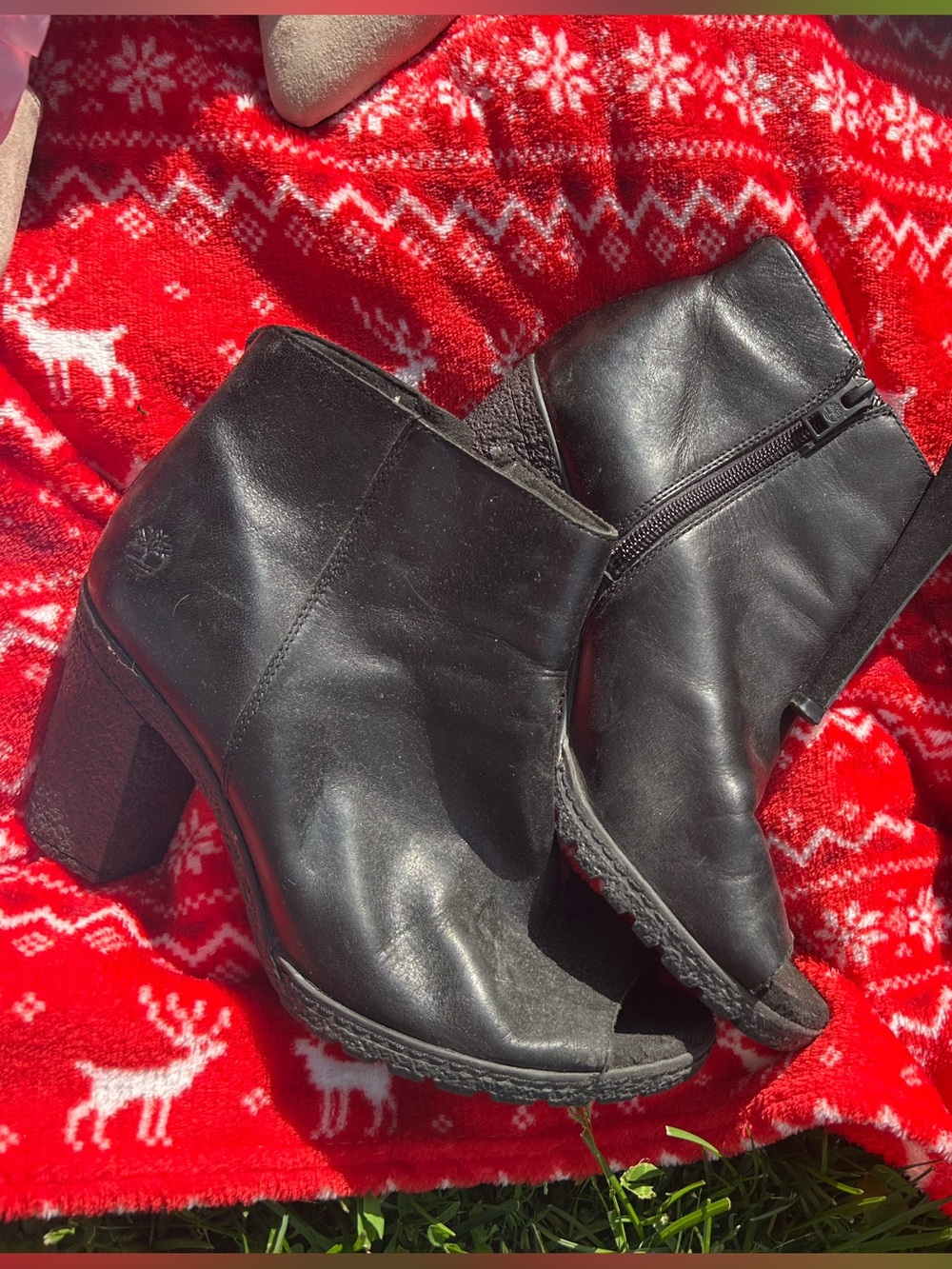 Timberland Black Women's Ankle Boots (Leather)